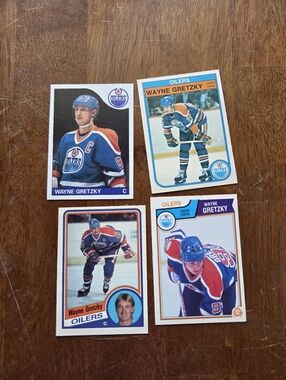 Wayne Gretzky 1982-1985 O-Pee-Chee (OPC) 4-Card Lot - Edmonton Oilers Vintage